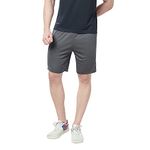 berge' Men's Instadry Dryfit Polyester Lightweight Soft Fabric Long Shorts with Secure Zipper Pockets Sports Shorts for Men|Running Shorts|Gym Shorts|Half Pants|Jogging Shorts (Dark Grey Colour)