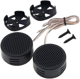 DriSentri Tweeters de Voiture, 2pcs 500W Haut-parleurs de Tweeter à Dôme Haute Efficacité pour Système Audio de Voiture