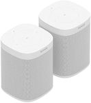 Sonos One (Gen 2) Two Room Set Voice Controlled Smart Speaker with Amazon Alexa Built in (2-Pack White)