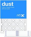 AIRx PREMIUM DUST Series MERV 8 Pleated Furnace Air Filter - Made in the USA - Box of 6-20x25x1