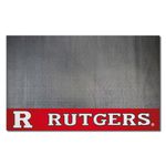 FANMATS 21631 Rutgers Scarlett Knights Vinyl Grill Mat - 26in. x 42in. - Deck Patio Protective Mat | Oil, flame, and UV resistant