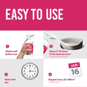 Petsly Flea Spray for Pets, 500ml – Fast-Acting Pest Control