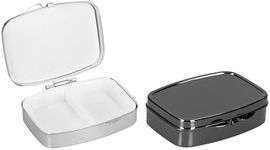 kwmobile 2 Compartment Pill Box - S