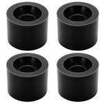 Alomejor 4pcs 60x45mm Skateboard Wheels 78A Longboard Cruiser Wheels Replacement Accessory(black)