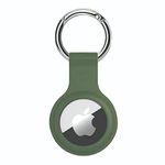 SQUIF Airtag Silicone Case Protective Cover for Airtag Case Locator Tracker Anti-Lost Device Keychain Protection (Green)