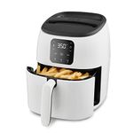 DASH Tasti-Crisp™ Electric Air Fryer Oven, 2.6 Qt., White – Compact Air Fryer for Healthier Food in Minutes, Ideal for Small Spaces - Auto Shut Off, Digital, 1000-Watt