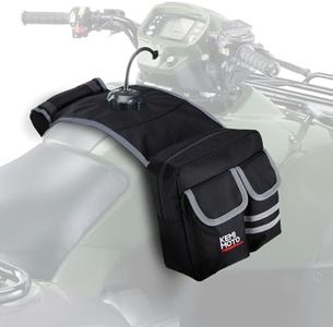 kemimoto ATV Tank Bag Waterproof w/Cooler ATV accessories Motorcycle Saddle Bag Compatible with Sportsman Scrambler FourTrax Grizzly Snowmobile Bicycle