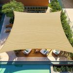 Shade&Beyond 12'x12' Sun Sail Shade UV Block Sunshade Sail for Patio Backyard Yard Sand