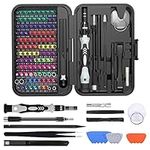 Upgrade Precision Screwdriver Set, 132 in 1 Magnetic Screwdriver Set Kit, Electronics Repair Screwdrivers Tool Kit with 108 Magnetic Drill Bits for Repair Phone, Watch, Switch, Computer, Tablet, PC