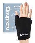 Bouprafu Wrist and Thumb Ice Pack Wrap - 360°Coverage Reusable Support Glove Wraps Cold & Hot Hand Therapies for Carpal Tunnel, Rheumatoid Arthritis, Tenosynovitis, Tendonitis, Swelling Wearable