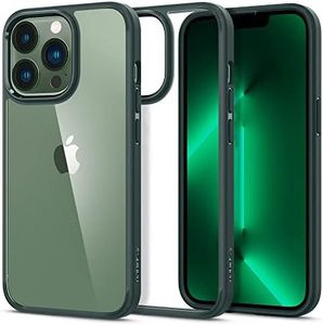 Spigen Ultra Hybrid Back Cover Case Compatible with iPhone 13 Pro (TPU + Poly Carbonate | Midnight Green)