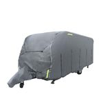 UK Custom Covers CC798GREYAD5 Caravan Cover 4 Ply Breathable Heavy Duty with FREE Hitch Cover Grey - Sizes 12-25ft (Select In Advert)