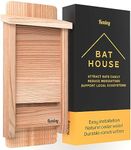 Kenley Bat House - Handcrafted Bat Box for Outside from Cedar Wood - Weatherproof Bat Houses for Outdoors - Bat Boxes Designed to Attract Bats - Easy for Bats to Land and Roost - Quick Installation