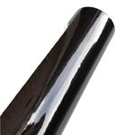 Car Vinyl Wrap Flexible Gloss Chrome Mirror Vinyl Wraps Car Wrapping Film Self Adhesive Film Sticker Vehicle Decal Car Wrap (Color : Black, Size : 152X20 CM)