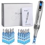 Dr.pen Microneedling M8S, Professional Dermapen Wireless Derma Roller Pen with 12pcs 12PIN, 4pcs 36PIN, 4pcs Naao Round Replacement Cartridges Needles for Skin, Face, Body, Hair Growth