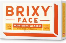 BRIXY Exfoliating Facial Cleansing Bar Even Skin Tone – Rice Powder And Vitamin C, Ceramide & Niacinamide Support A Healthy Skin Barrier, Soap Free, pH Balanced And Vegan