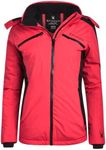 Spyder Women's Snow Jacket - Color Block Quilted Jacket with Detachable Hood - Weatherproof Winter Jacket for Women (S-XL), Prism Pink, M