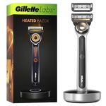 Gillette Labs With Exfoliating Bar, Razor For Men, 1 Handle - 2 Blades, Includes Premium Magnetic Stand