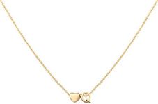 Glimmerst Initial Heart Necklace,18