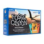 Fossil Canyon Deluxe Edition | Dinosaur Paleontology Family Game | Play Competitively, Cooperatively, or Solo | 1-6 Players, Ages 6 and Up | Field Museum Science Booklet Included