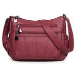 Crossbody Purse for Women Ladies Soft PU Leather Shoulder Bag Medium Roomy Handbag Fashion Tote Top Handle Satchel