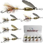 RoxStar Fly Strikers Proven Nationwide to Out-Fish Any Spinner | Hand-Tied in The USA | Most Versatile Fishing Spinner Ever! Trout, Bass, Steelhead | Stop Fishing - Start Catching (1/8oz Series 2)