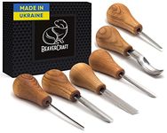 BeaverCraft Wood Carving Tools SC05 Wood Carving Kit Wood Carving Set Wood Carving Knife Woodcarving Tools Wood Carving Palm Gouges Wood Chisels Carving Tools Woodworking Kit Carving Knife Woodworking