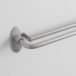 Eclipse Clinton 5/8" Blackout Double Wrap 28-48" Sliding Window Curtain Rod in Brushed Nickel