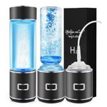 3 in1 Hydrogen Water Bottle, 2024 Upgrade Hydrogen Water Bottle Generator SPE/PEM- 5 Minutes Hydrogen Water Generator, Healthy Improve Hydration Portable Hydrogen Ionizer Machine for Festival Gift