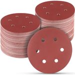 POTUINOM 6 Inch 400 Grit Sanding Discs, 100 PCS Hook and Loop Sandpaper, Round Alumina Orbital Sander Pads for Polishing, Grinding, Woodworking