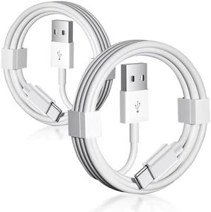 2 Pack 2ft Short iPhone 15 USB to USB C CarPlay Cable for iPhone 15 Pro Max 15 Plus, USB A to USB C Car Charger for iPhone 15, iPad Pro 12.9 inch, 4th 3rd 2nd 1st, iPad Air 5th 4th Generation Mini 6