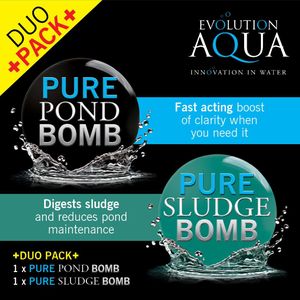 Evolution Aqua Pond Bomb Duo Pack – Water Clarifier Treatment