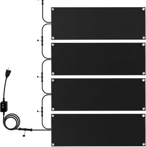 NexiPro Snow Melting Mats, Heated Outdoor Mats for Walkways, Electric Snow Melting Mats for Decks and Sidewalks, Trusted No-Slip Snow and Ice Melt Heated Sidewalk Mat (10 x 30) 4PCS