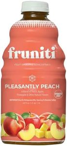 Fruniti Peach Smoothie Mix - Energy Boosting - No Sugar Added - Delicious Fruit Puree - Vitamin B-6, Vitamin B-12, Ginseng - Apple, Pineapple, Peach Purée - Makes 24 Smoothies