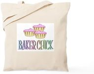 CafePress Baker Chick Pink Cupcake Tote Bag Natural Canvas Tote Bag, Reusable Shopping Bag