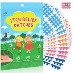 Kids' Itch Relief Patches - 72 Pcs, Fast Relief, Reduces Swelling, Prevents Scratching, Waterproof, 100% Child-Friendly, Essential for Summer Travel Camping and Hiking (Grid)