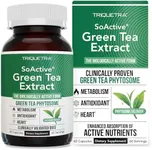 SoActive Green Tea Extract - Clinically Proven Green Tea Phytosome - 200% Better Absorption & Effectiveness - Clinically Validated Dose - Supports Metabolism & Weight Management - 60 Capsules