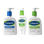 Cetaphil Oily Skin Cleanser & Moisturiser Skincare Set, Oily Skin Cleanser Face Wash 236ml + Daily Hydrating Moisturiser 88ml + Moisturising Lotion 236ml