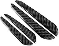 Car Door Bumper Protector, 4pcs Car Door Protectors Edge Guards, Carbon Fiber Car Door Protector Strips Universal Anti-Collision Front and Rear Car Door Bumper Protector Trim