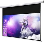 celexon basic electric projector screen ideal for home cinema, presentation, school and business including remote control - 240 x 135cm – 105” inch - 16:9