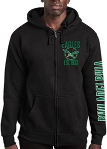 Junk Food Ropa x NFL - Philadelphia Eagles - Sudadera con capucha con cremallera MVP - - Talla XL