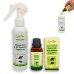 Makes 30+ Bottles of Mouse, Rat & All Rodent Repellent Spray. Peppermint Oil Based. Tried & Trusted. Including Eucalyptus, Citronella, Lemon, Chilli, Lavender & Clove. Ultra-Effective Safe Deterrent.