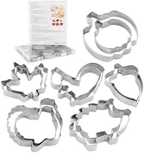 MrCookie Large Autumn/Fall Cookie Cutters,Thickened Stainless Steel