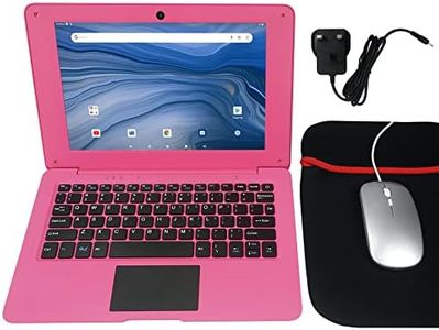 Tablets & Computers 10.1" Inch Kids Netbook Laptop, Powered by Android 12 Operating System, 2gb Ram, 64gb Storage,2* USB, Camera, WiFi + Free Accessories Included. - Pink