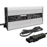 Abakoo New 48V 5A Battery Charger for Yamaha Golf Cart G19 G22, with 2 Pin Plug, 48 Volt 5 Amp