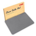 The Artment your artistic apartment TerraDry Stone Bathroom Mat Diatomaceous Earth Shower Mat, Non-Slip Super Absorbent Quick Drying Bathroom Mat | Natural, Easy to Clean (Regular) (30cmX40cm)