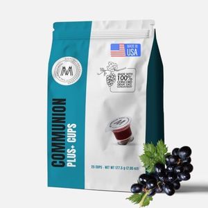 PACK IT HUB Travel Pack - The Miracle Meal Pre-Filled Communion Plus+ Cup - Bag of 25 with Wafer and 100% Concord Grape Juice