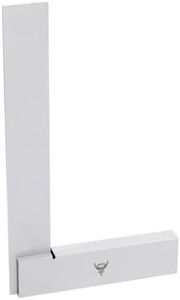 PEC Tools Mechanic's Square 12“ x 8”, Precision Engineering Wide Base Square 90 Degree Right Angle Ground Hardened Steel Angle Ruler, Suitable for Woodworking and Precision Layout Work
