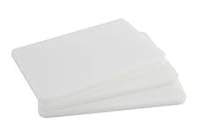 Plastic Bar Cutting Board for Restaurants, 3 Pack - 10 x 6 Inch, White