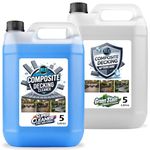 HLS Supplies 10L Composite Plastic Decking Cleaner and Reviver & Aftercare Pack - Deck Algae and Mould Remover - Removes Dirt, Grime and Bird Droppings